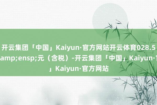 开云集团「中国」Kaiyun·官方网站开云体育028.562191 元(含税)-开云集团「中国」Kaiyun·官方网站
