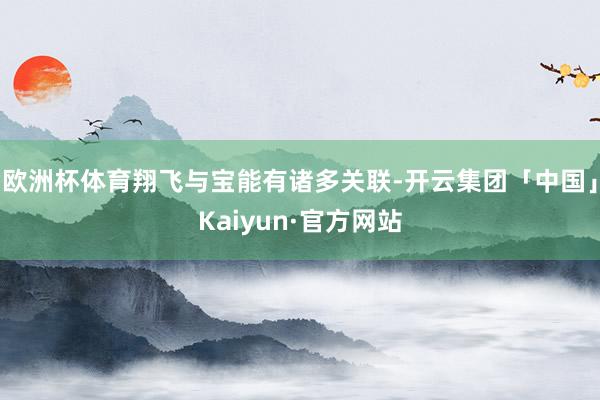 欧洲杯体育翔飞与宝能有诸多关联-开云集团「中国」Kaiyun·官方网站