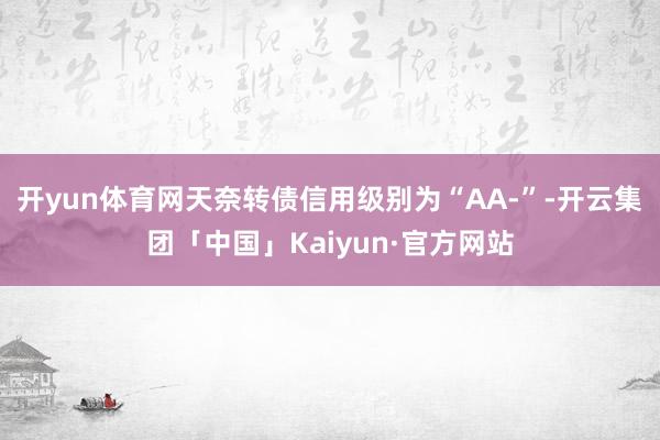 开yun体育网天奈转债信用级别为“AA-”-开云集团「中国」Kaiyun·官方网站