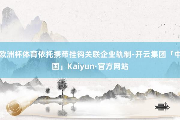 欧洲杯体育依托携带挂钩关联企业轨制-开云集团「中国」Kaiyun·官方网站